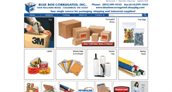 Desktop Screenshot of blueboxcorrugated.shoppkg.com